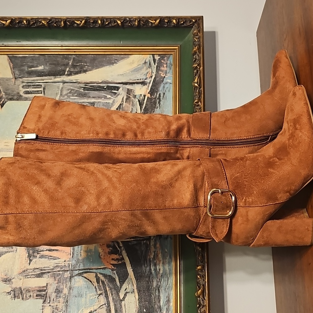 Lulus Knee High Buckle Boot